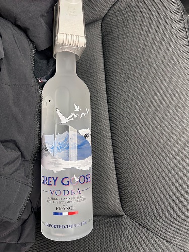 Photo of bottle of Grey Goose vodka