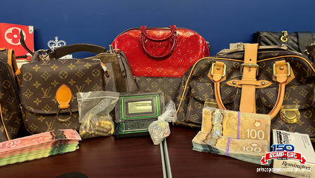 Photo of items seized during a CDSA search warrant execution,